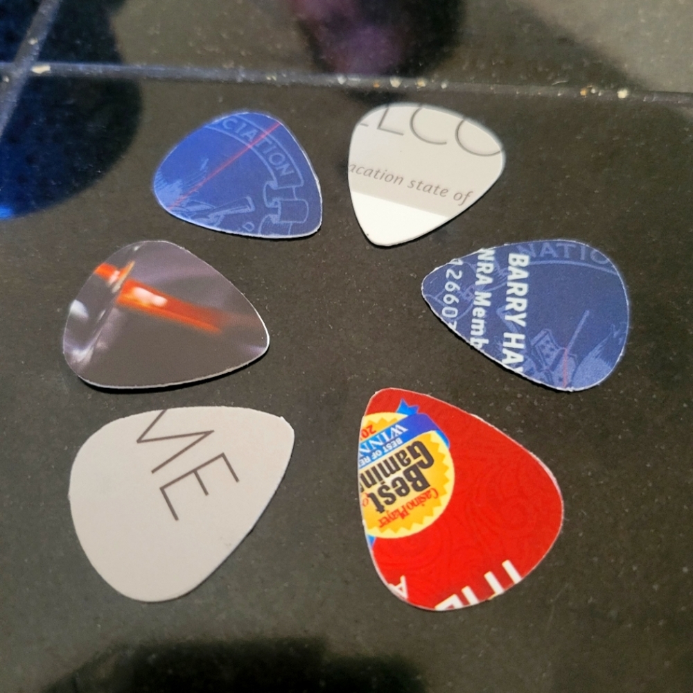 Handmade guitar picks